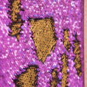 Longue planche de marquage à sequins Violette