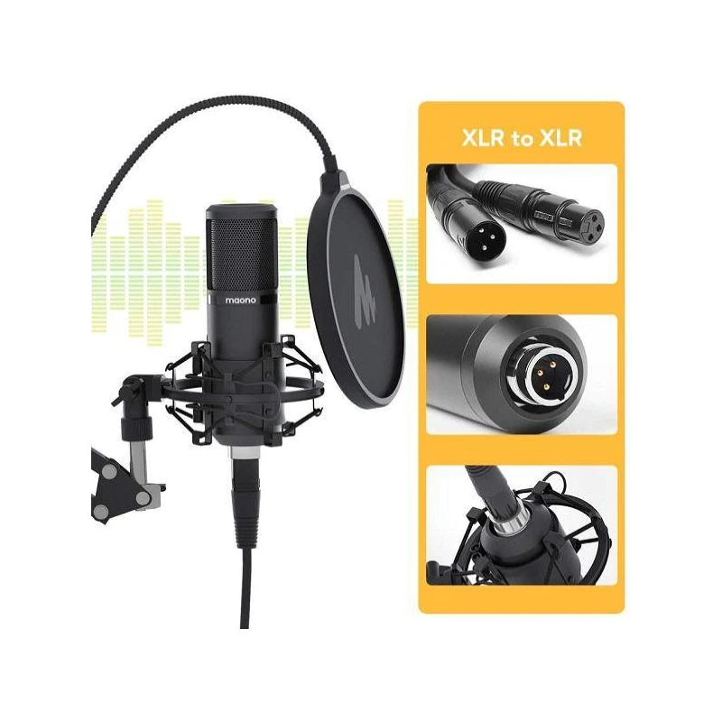 Kit microphone XLR vocal studio - EASYTIS