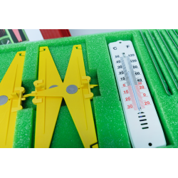 Kit experimental de mesures (températures, poids, longueur)