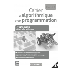 Cahier d'algorithmique et de programmation Cycle 4 pour robot MBOT (2016) - Livre du professeur