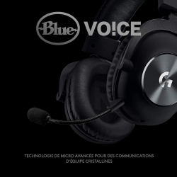 Logitech G PRO X Casque Gamer Over-Ear avec Micro BLUE VO!CE
