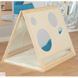 Miroir triangle en bois pour tout-petits