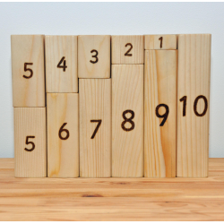 Grands blocs de nombres proportionnels 1 à 10