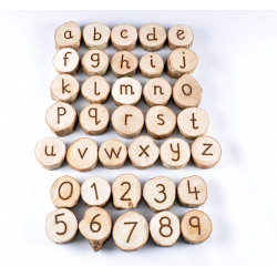 Jeu alphabet et numéro en bois