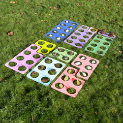 Planches colorées domino mathématiques extérieur