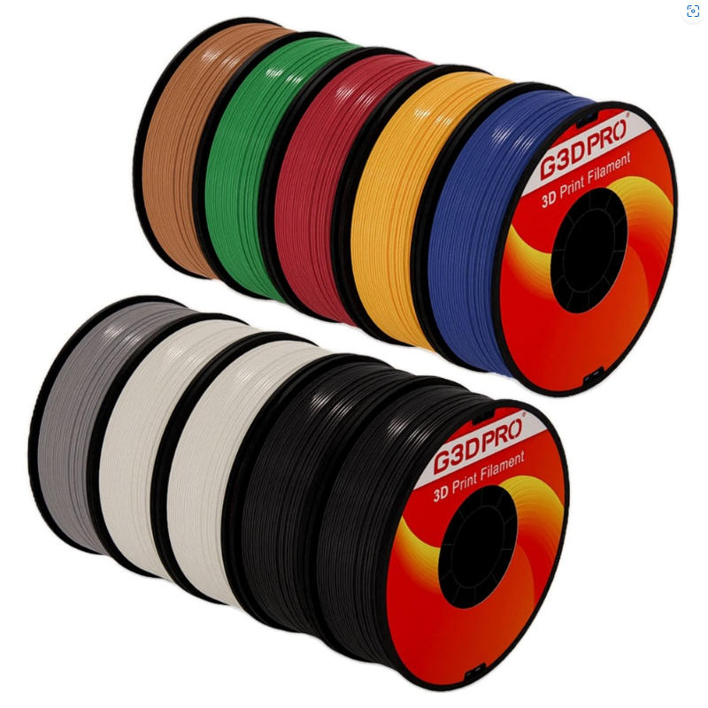 Pack de 15 bobines de filament 15 couleurs pour Stylos 3D, Bobines de  filament