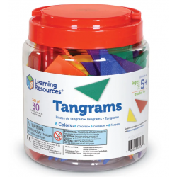 Tangrams en quatre couleurs