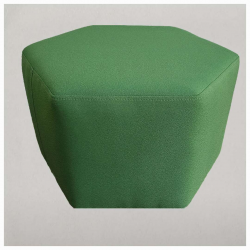 Tabouret en tissu pour enfant en forme d'hexagone Zioxi