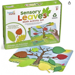 Kit d’activités mathématiques avec des feuilles sensorielles