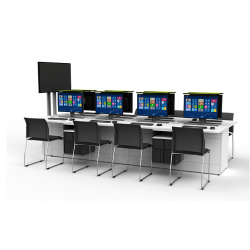 Table de bureau pour 5 ordinateurs zioxi M1
