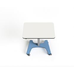 Table collaborative rectangulaire ajustable en hauteur rechargeable Zioxi