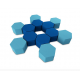 Tabouret pour adulte en forme d'hexagone Zioxi