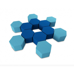 Tabouret pour adulte en forme d'hexagone Zioxi