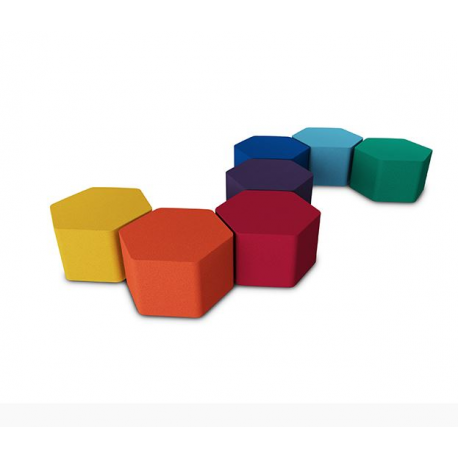 Tabouret pour enfant en forme d'hexagone Zioxi